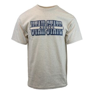 TSHIRT BASIC UTAH STATE WITH AGGIES GOING THROUGH IT